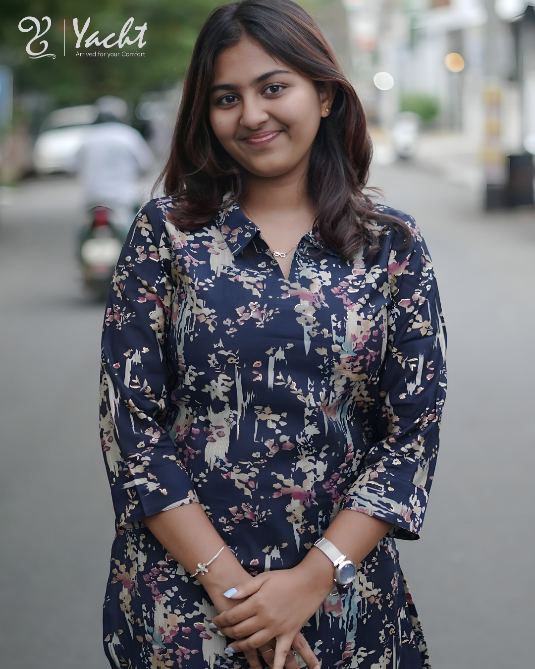 ✨ Twilight Blossom Charm Kurti ✨