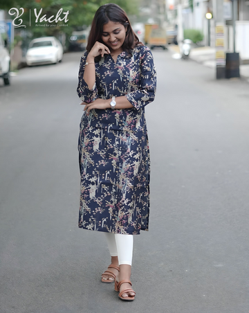 ✨ Twilight Blossom Charm Kurti ✨