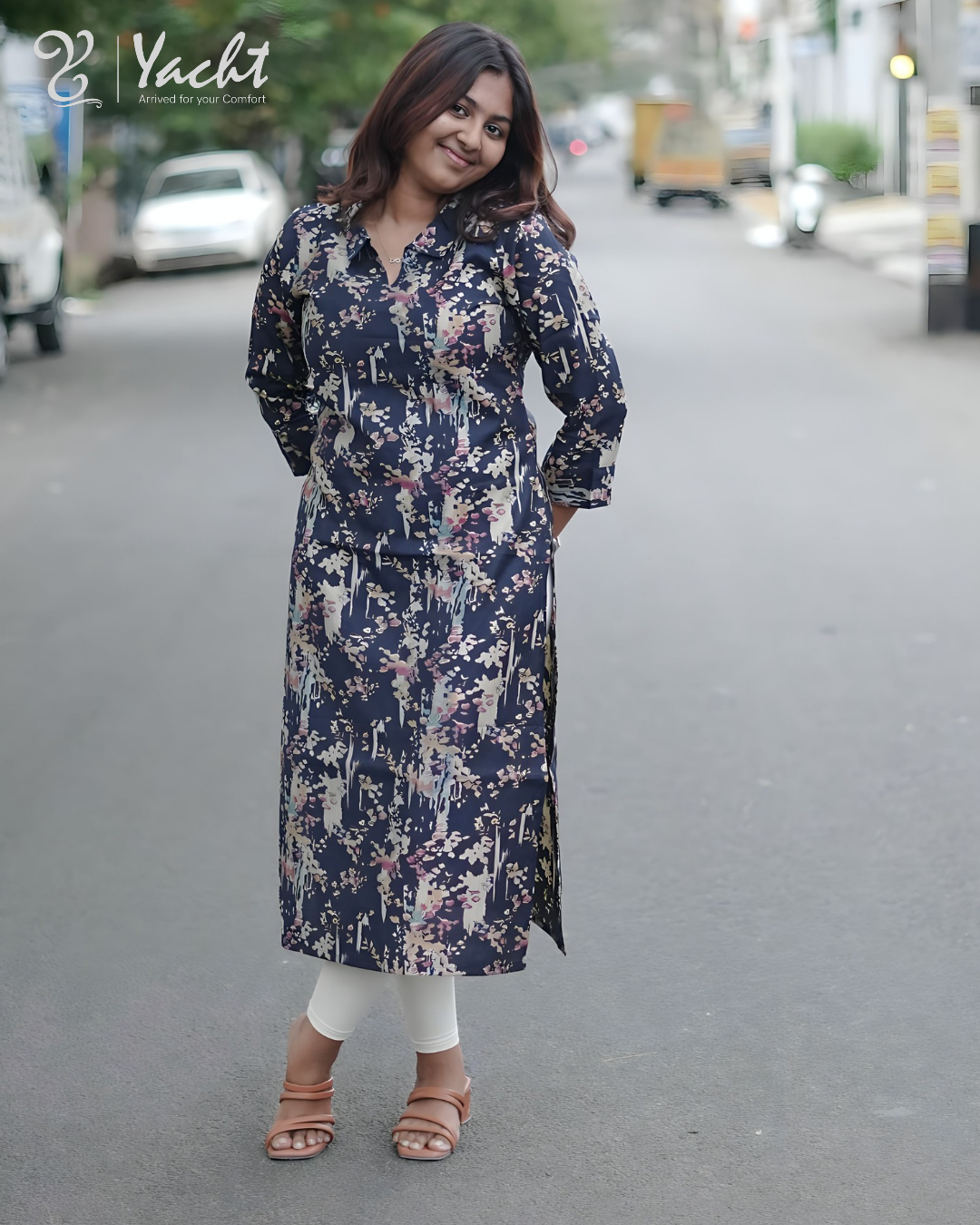 ✨ Twilight Blossom Charm Kurti ✨