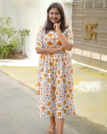 🌸yellow grace maxi