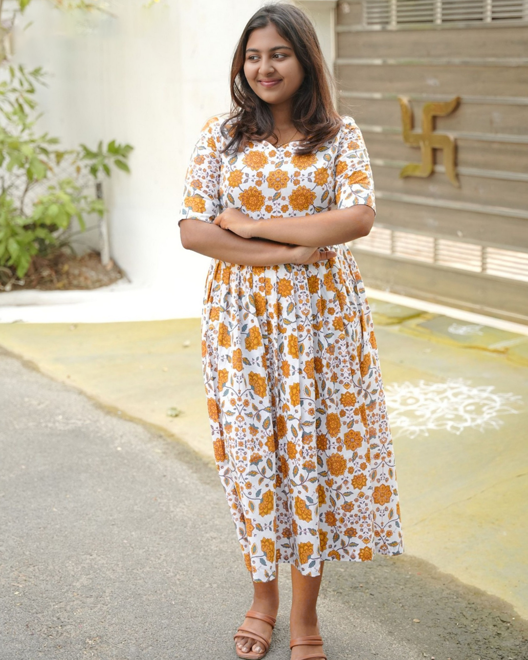 🌸yellow grace maxi