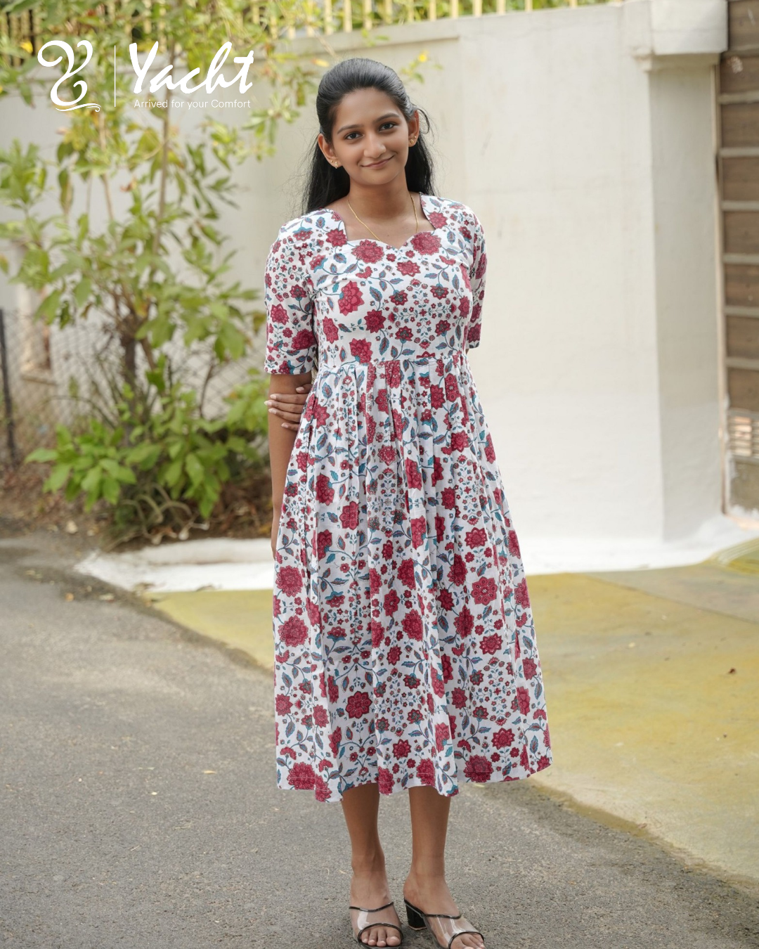 🌸 Pink Blossom Grace Maxi