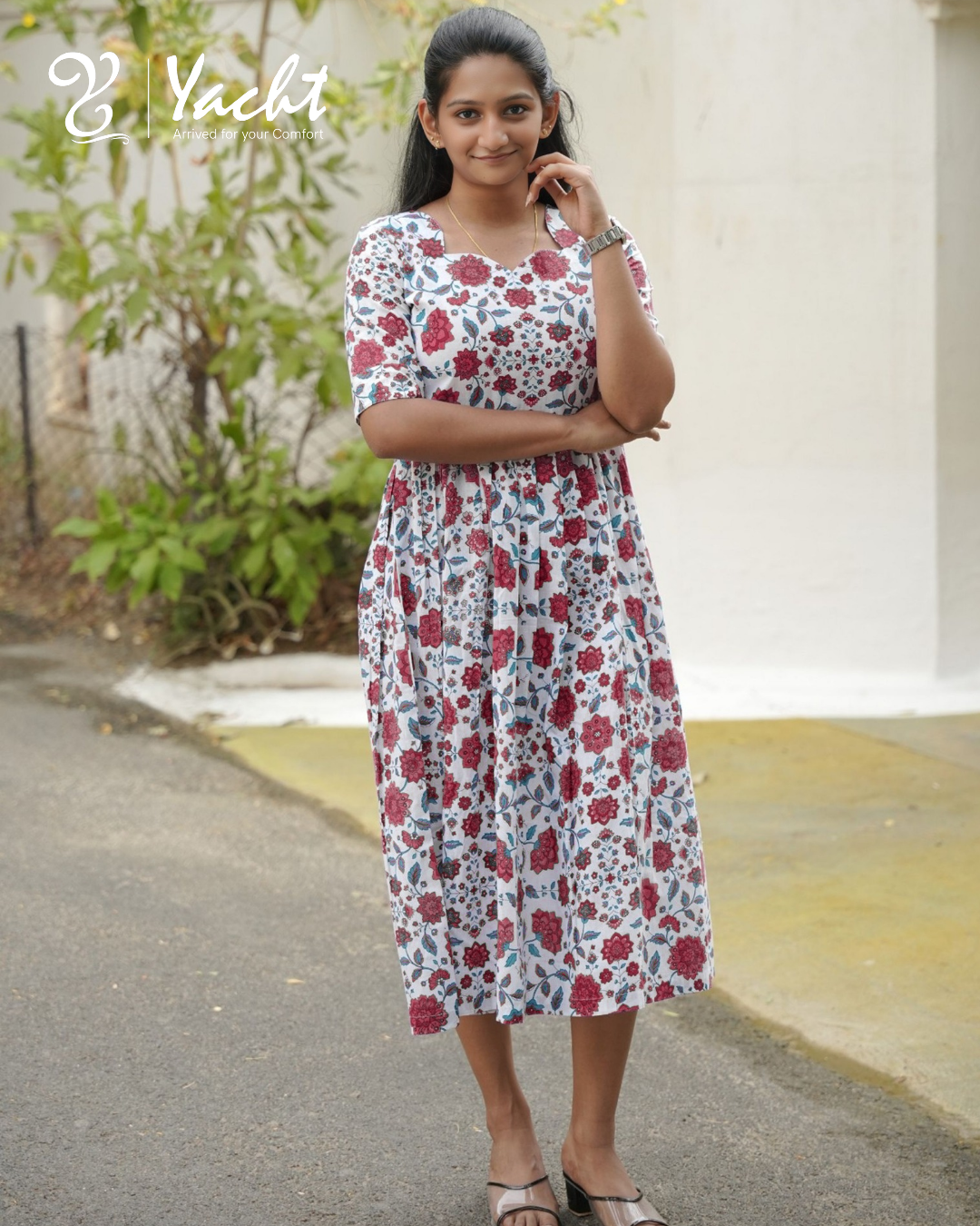 🌸 Pink Blossom Grace Maxi
