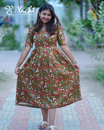 🌿 FLORAL Printed Maxi
