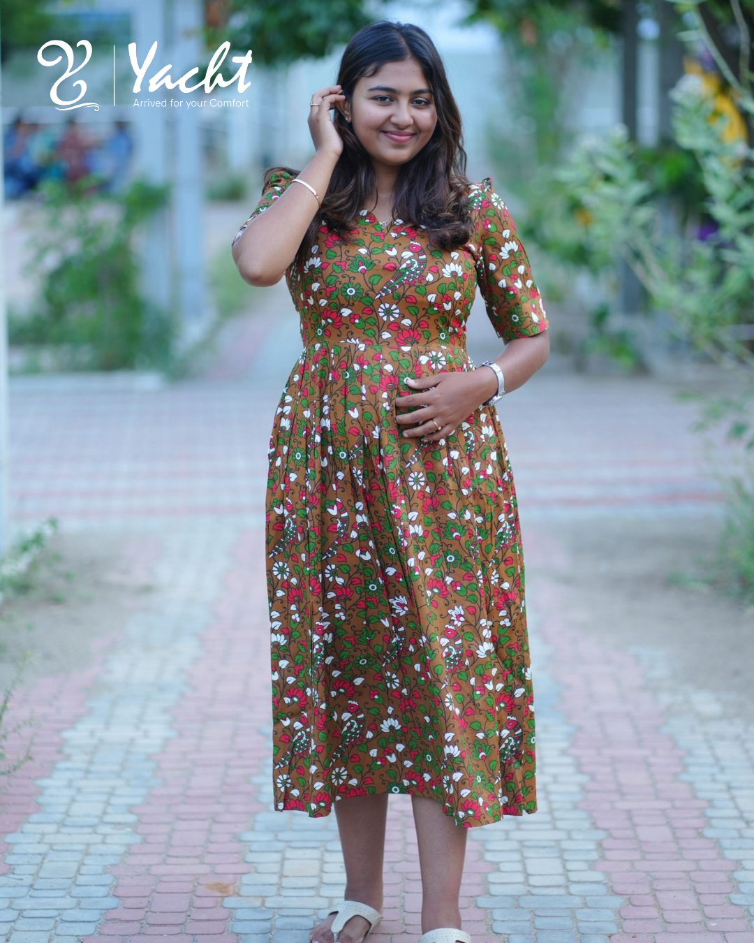 🌿 FLORAL Printed Maxi