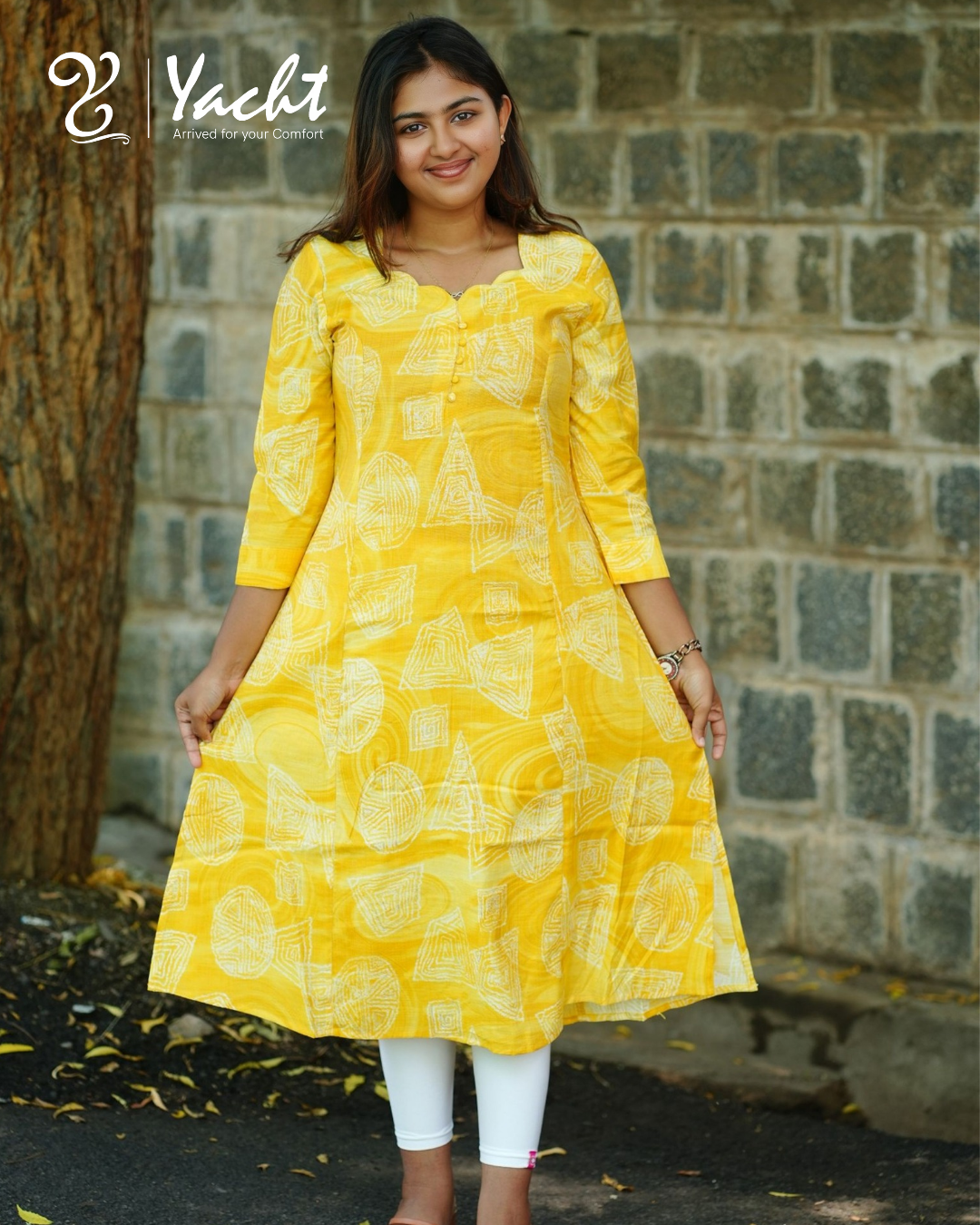 💛 Sunshine Glow A-Line Kurti