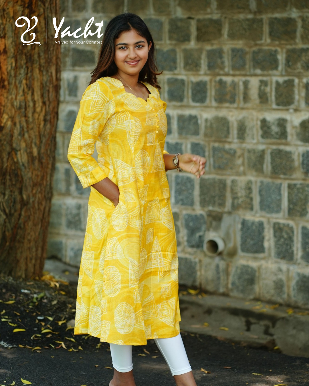 💛 Sunshine Glow A-Line Kurti