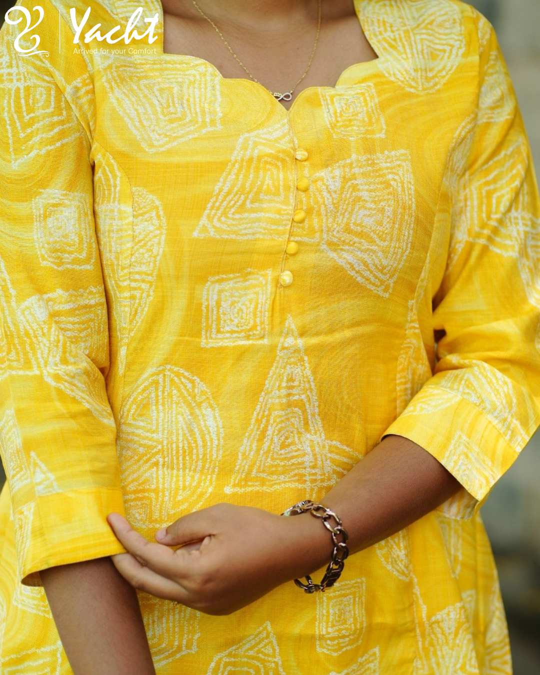 💛 Sunshine Glow A-Line Kurti