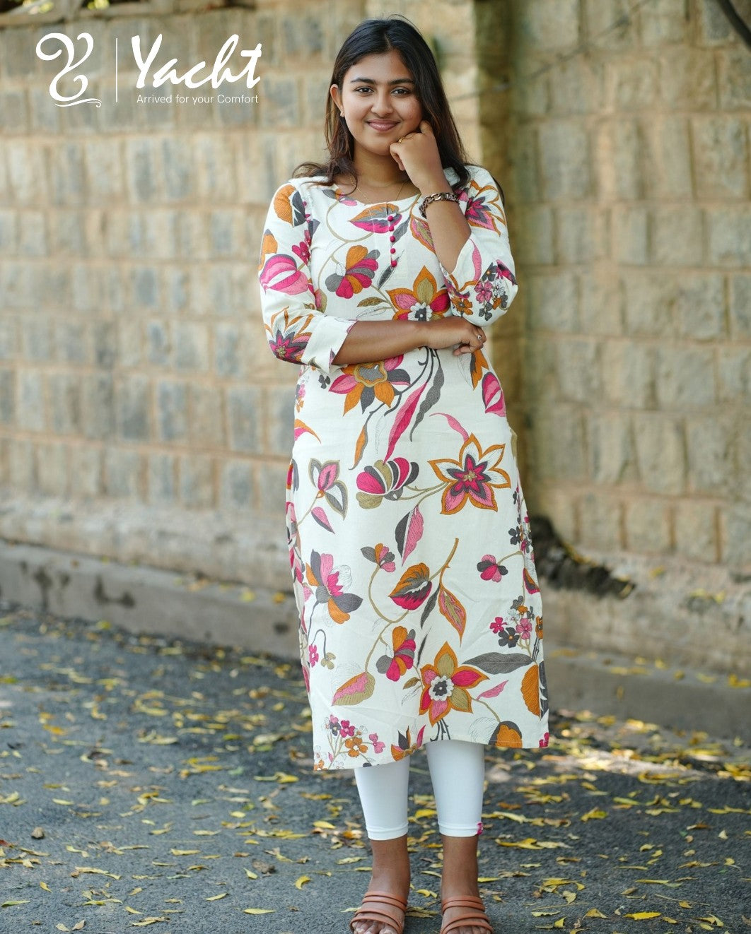 🌸 Meadow Petals Straight-Cut Kurti