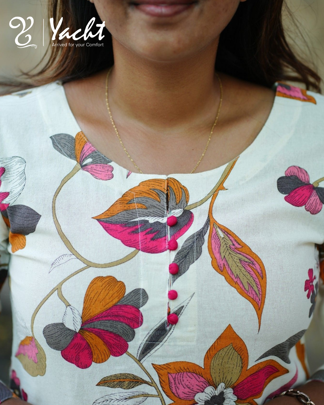 🌸 Meadow Petals Straight-Cut Kurti