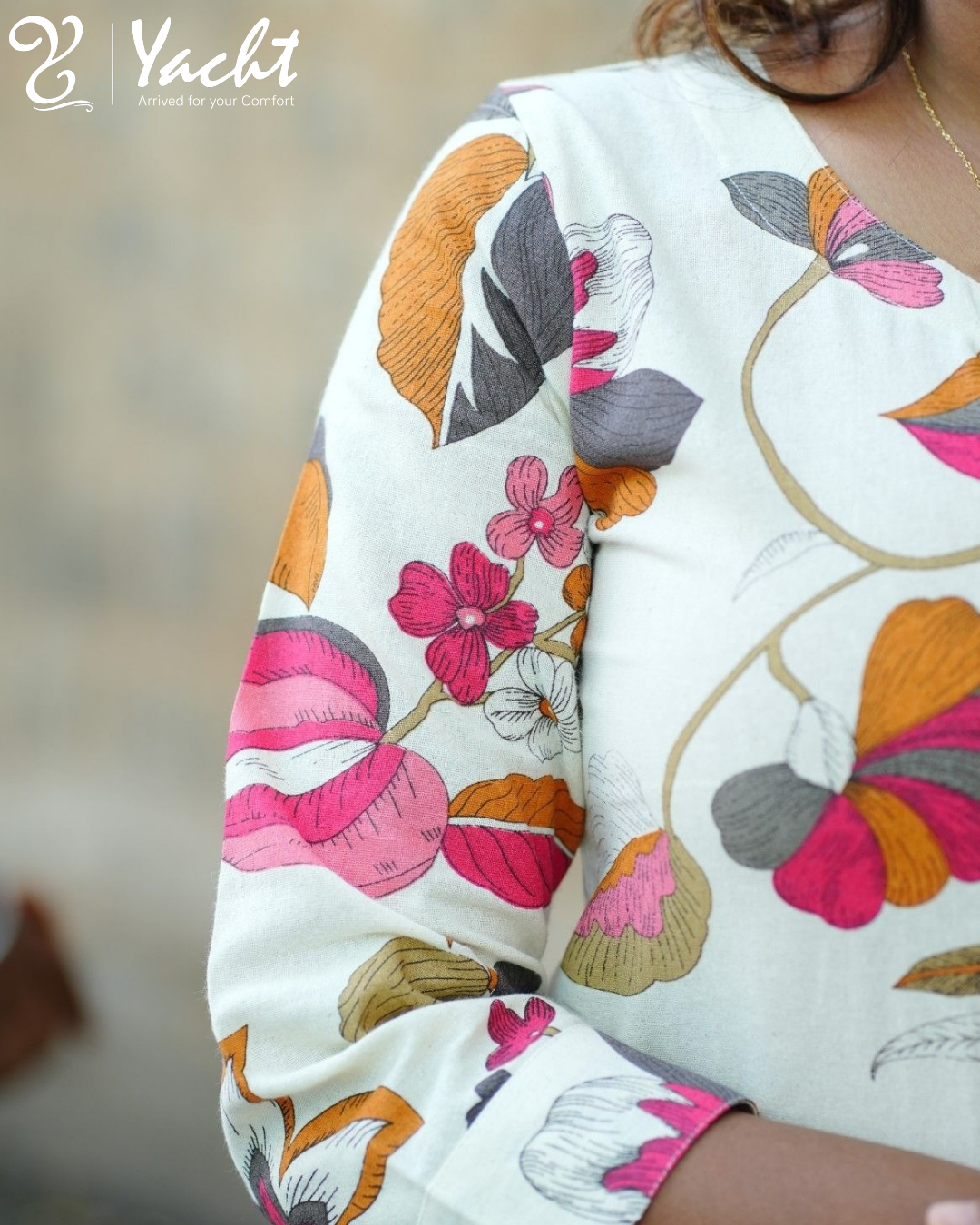 🌸 Meadow Petals Straight-Cut Kurti