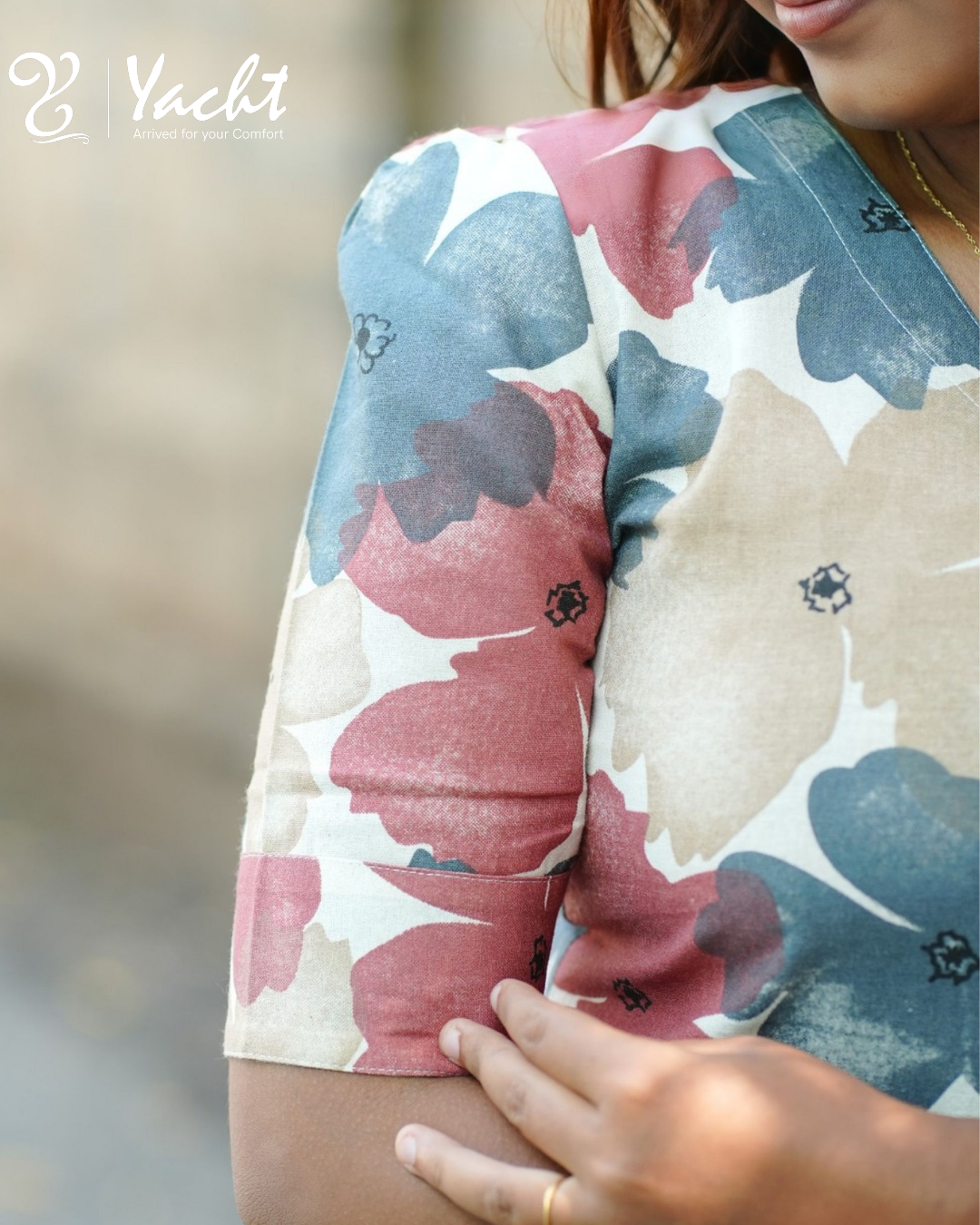 Floral Straight Cotton Kurti