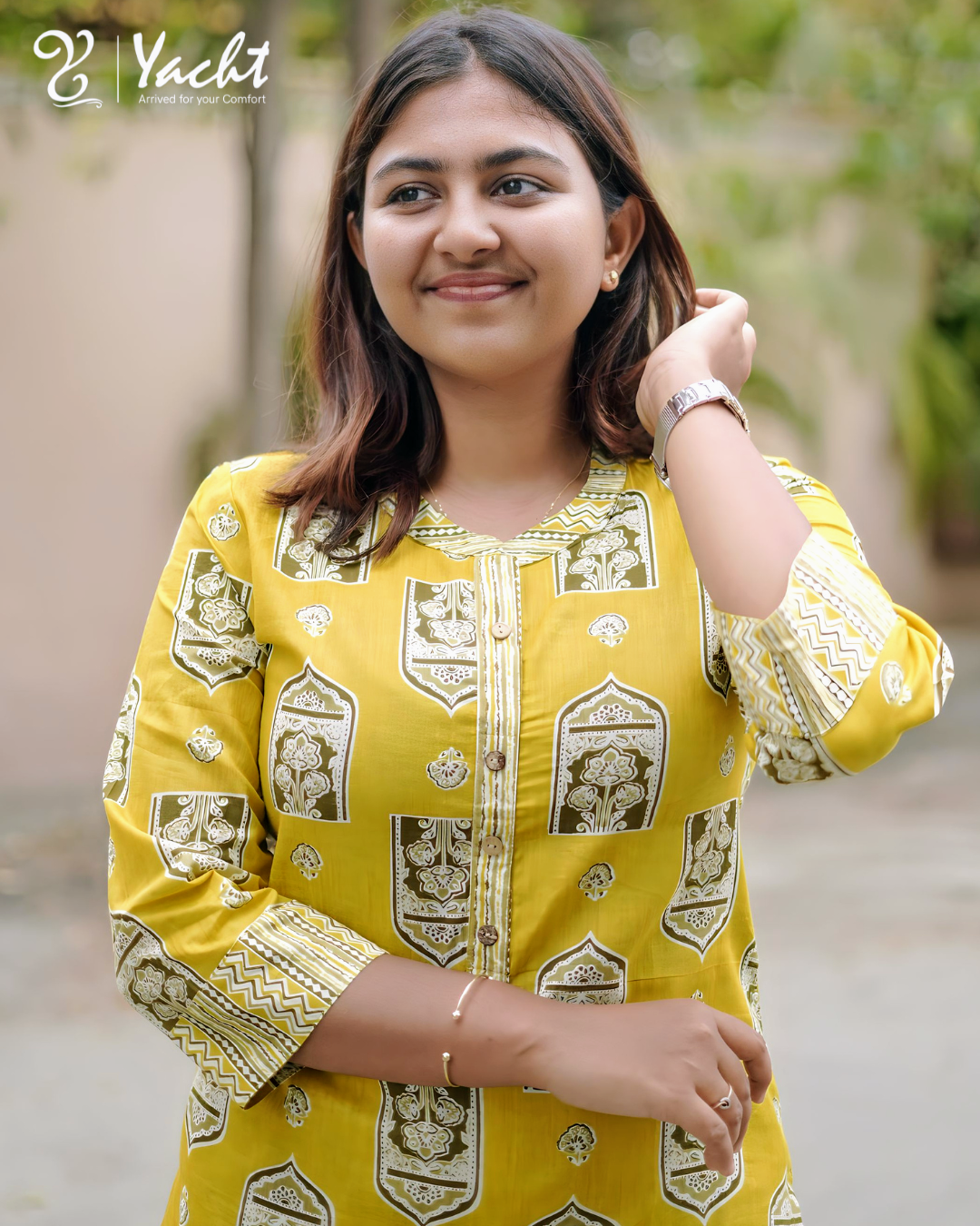 ✨ Golden Heritage Kurti Set