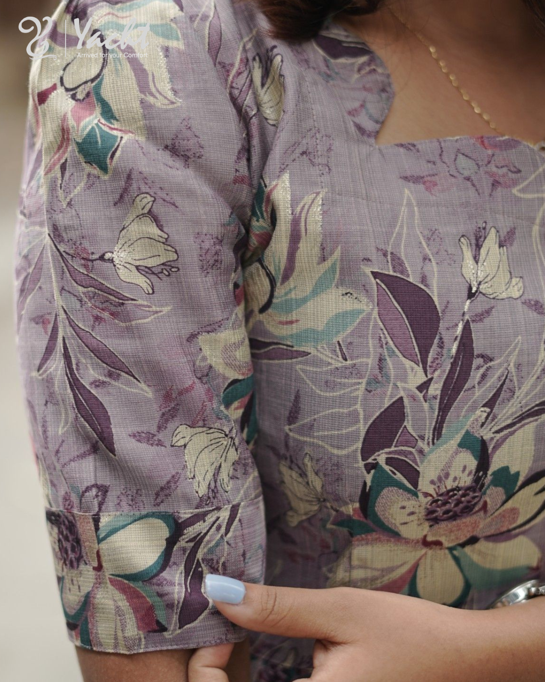 ✨ Lavender Bloom Anarkali Kurti ✨