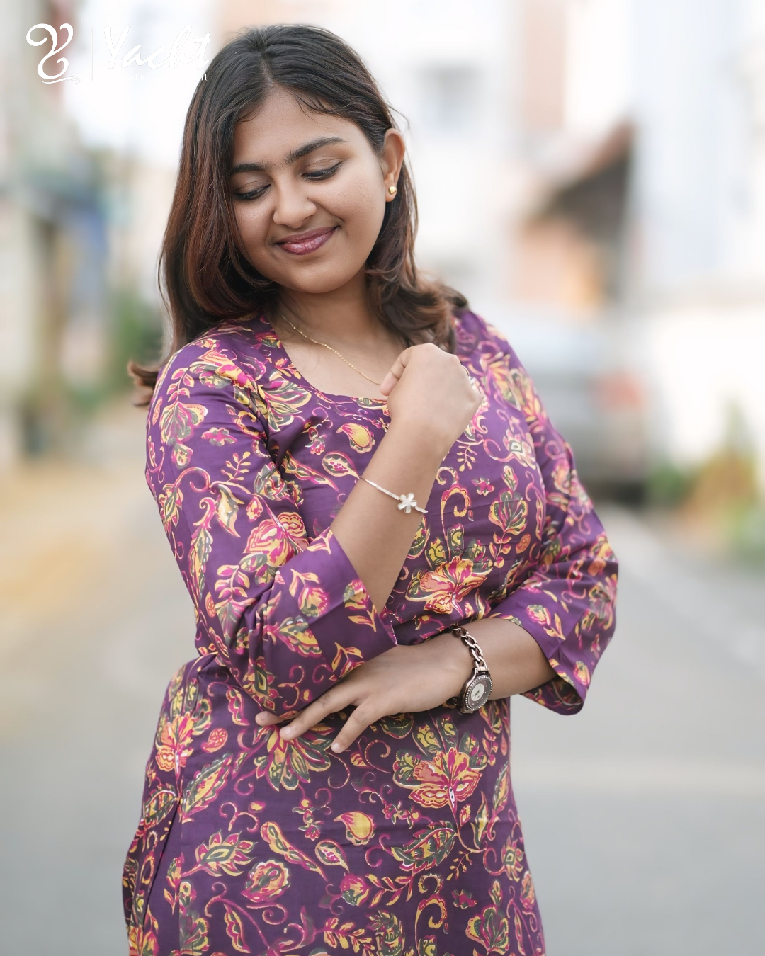 ✨ Royal Indigo Paisley Kurti Set