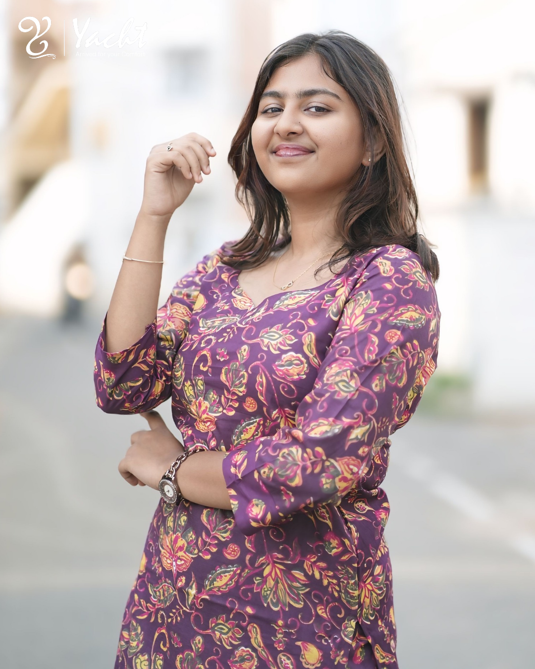 ✨ Royal Indigo Paisley Kurti Set
