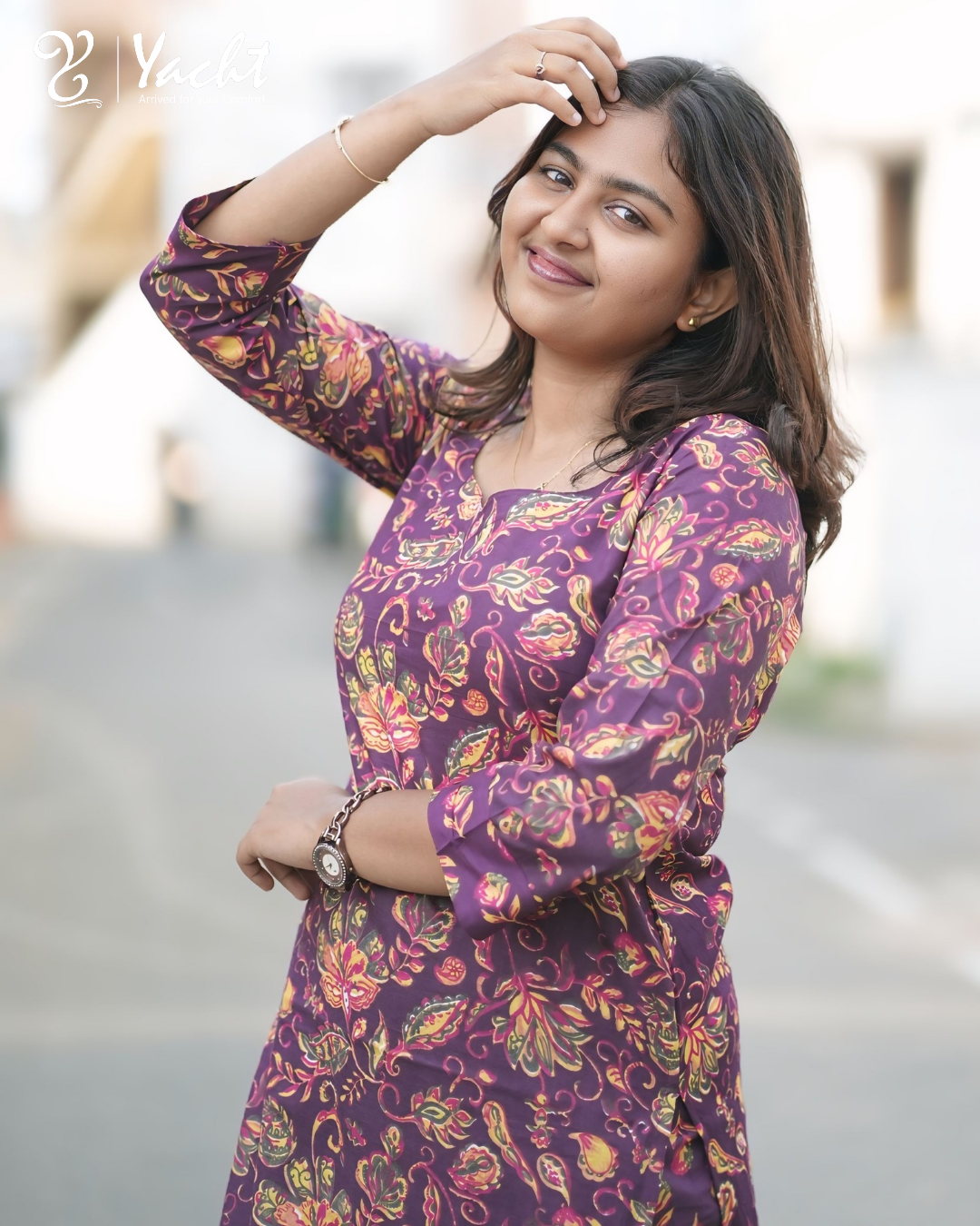 ✨ Royal Indigo Paisley Kurti Set