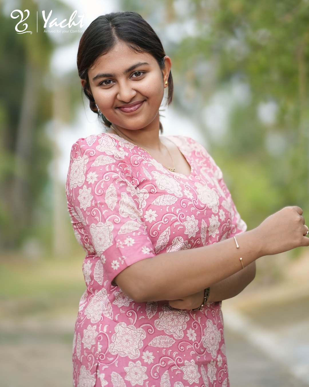 ✨ Blush Garden Kurti Set