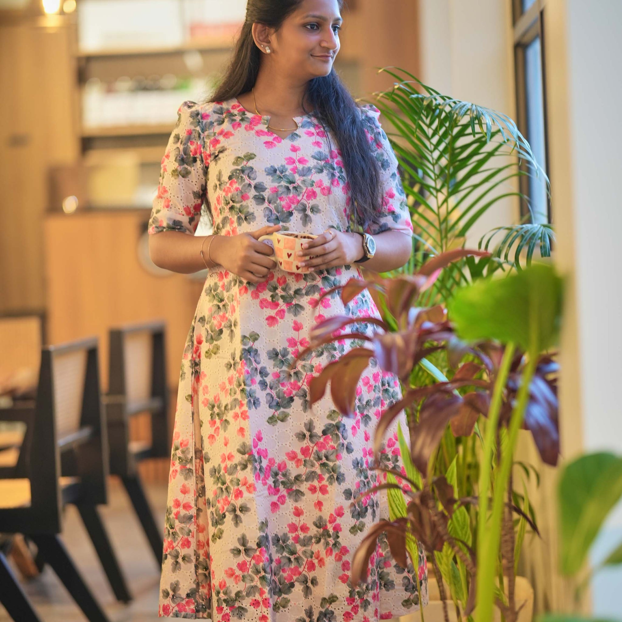''🪷 Blooming Grace A-Line Kurti&nbsp;