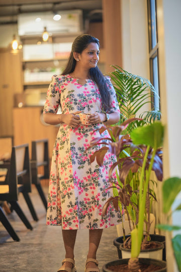 ''🪷 Blooming Grace A-Line Kurti&nbsp;