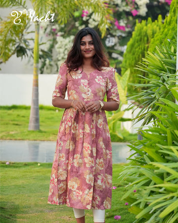 🦩Sage Pich Pink Floral Maxi