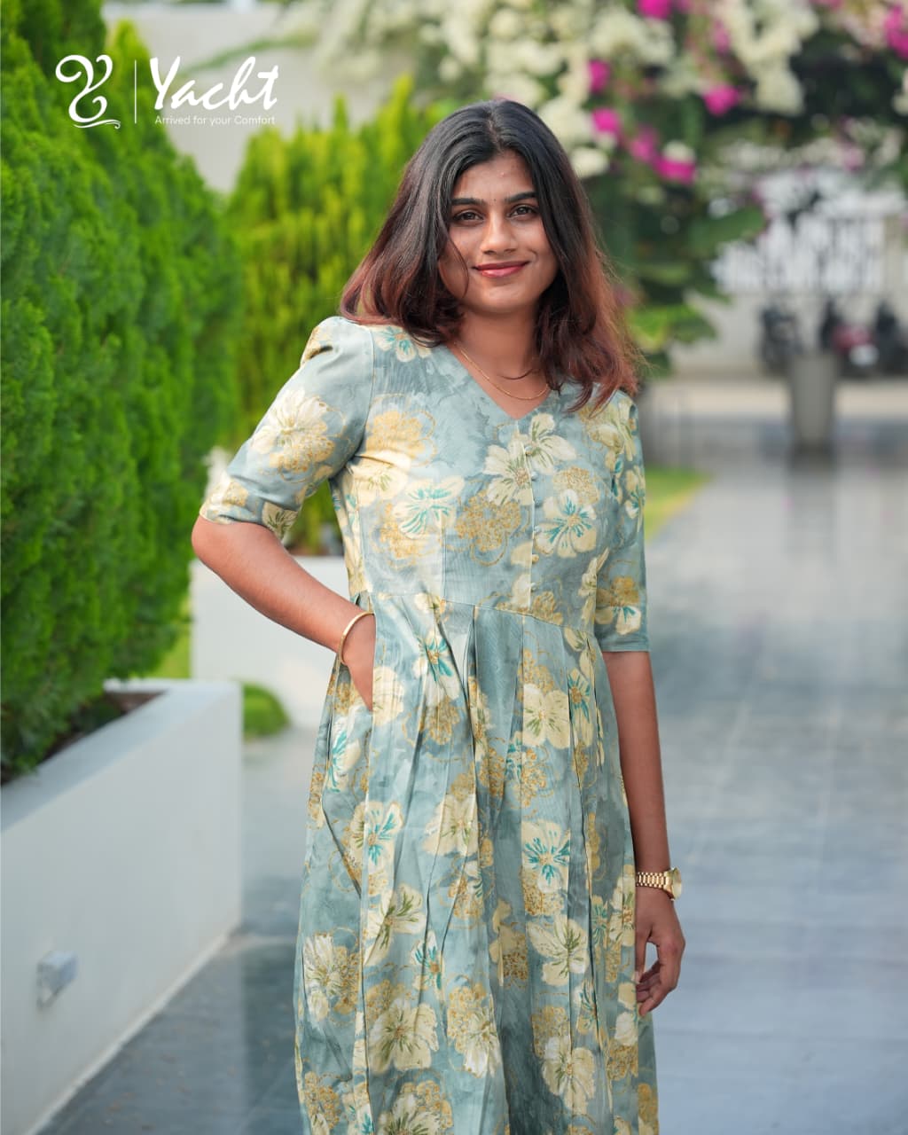 ☘️Sage Green Floral Maxi