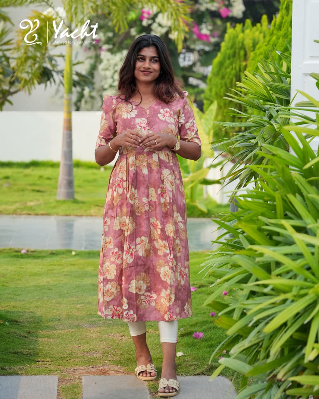 🦩Sage Pich Pink Floral Maxi