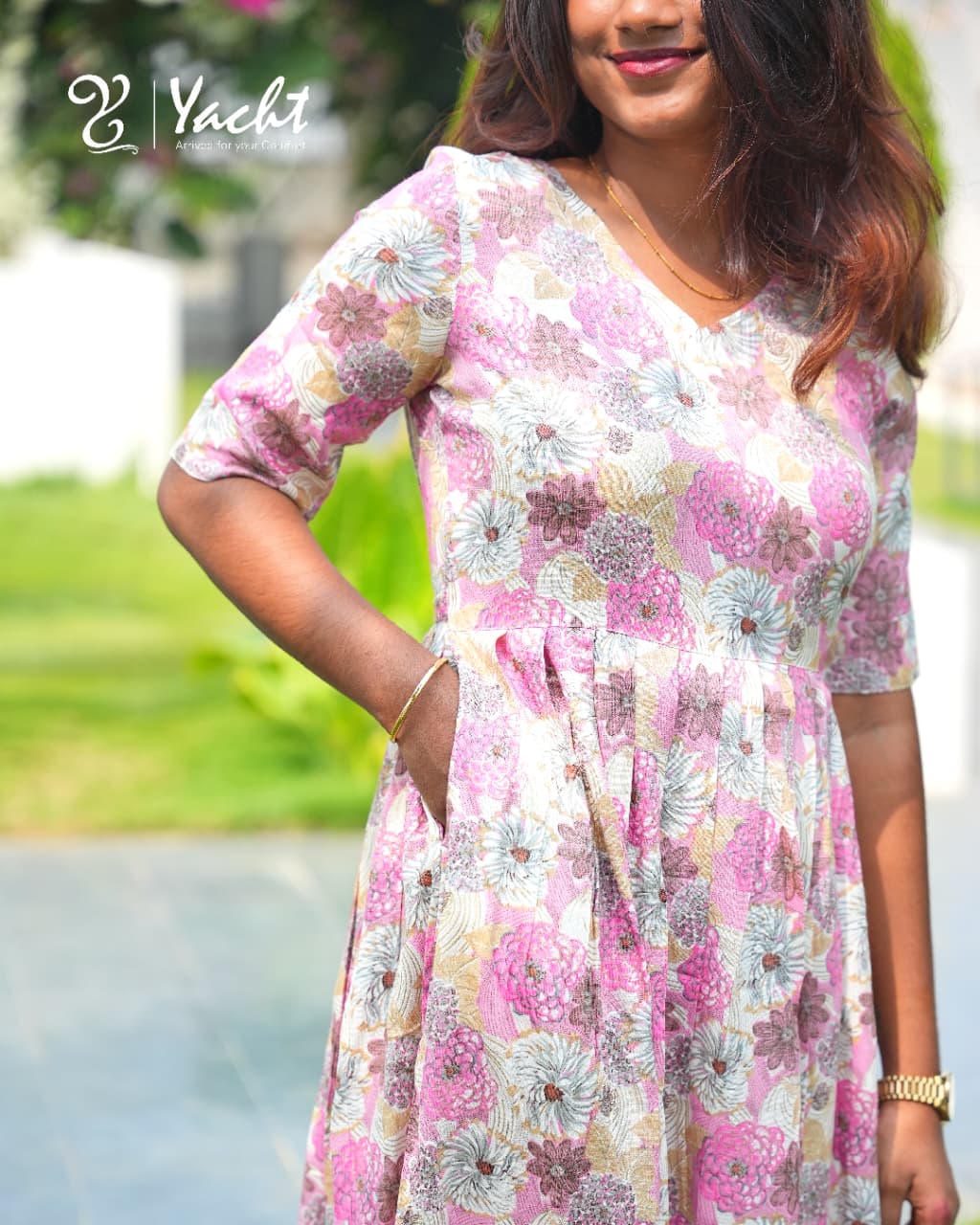 🌷Baby Pinck Bloom Flared Maxi