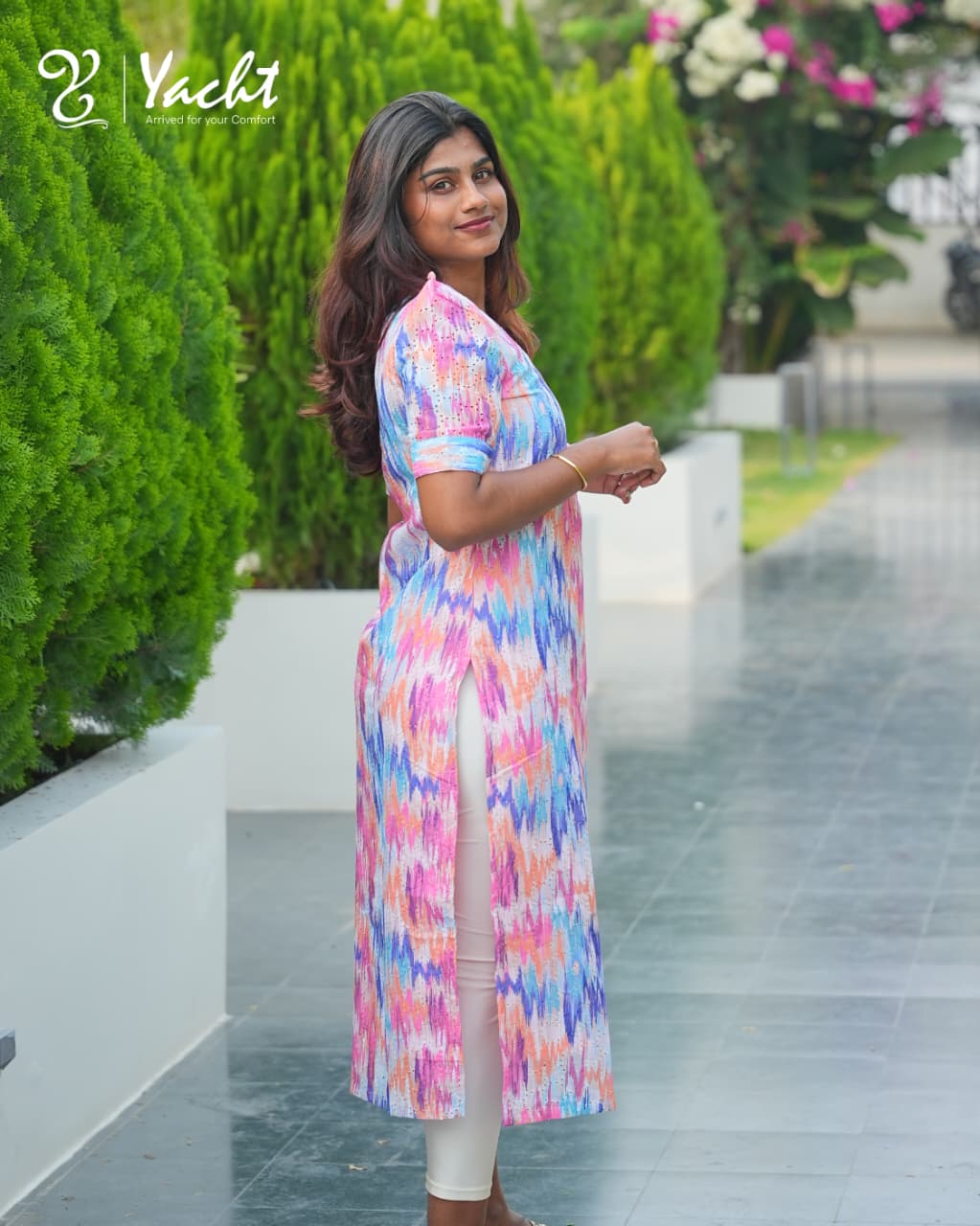 🌈Pastel Brushstroke Printed Kurti