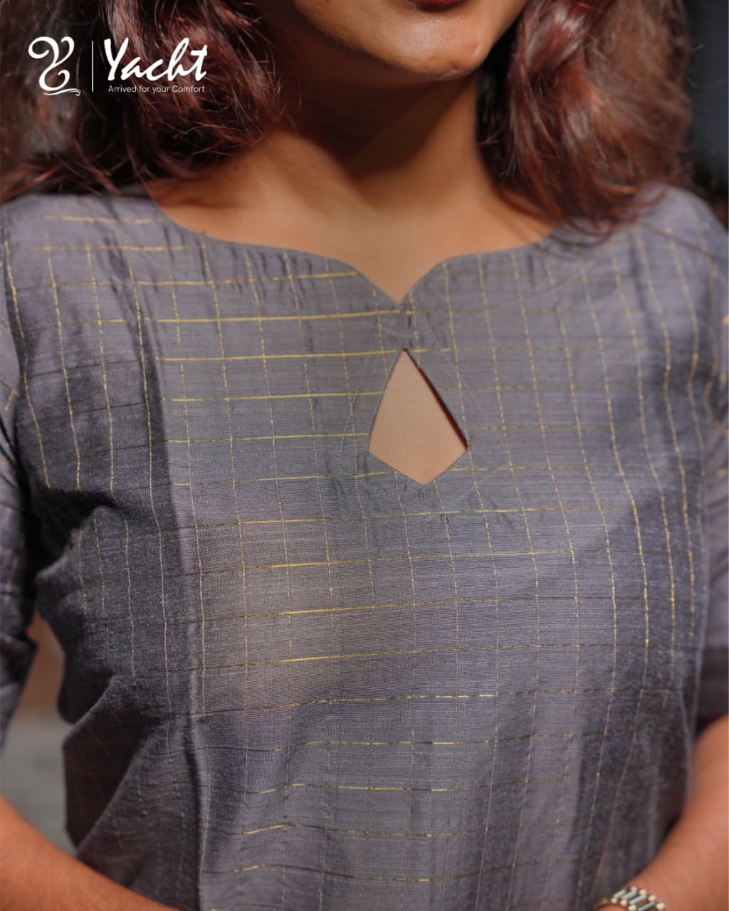 🌑 Charcoal Glow Straight Kurti Set