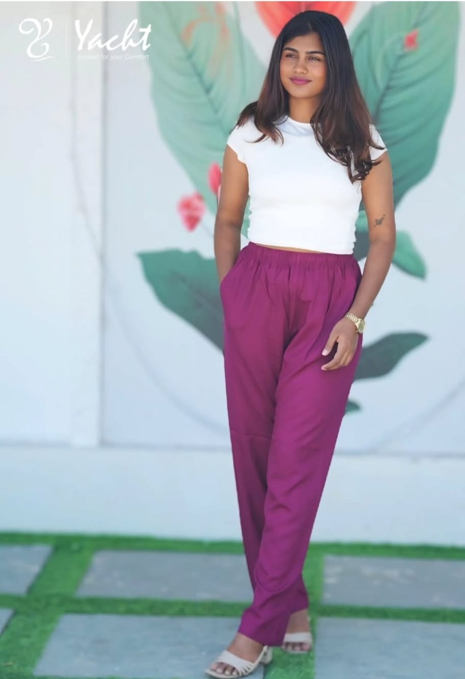 💜Magenta Straight Pants