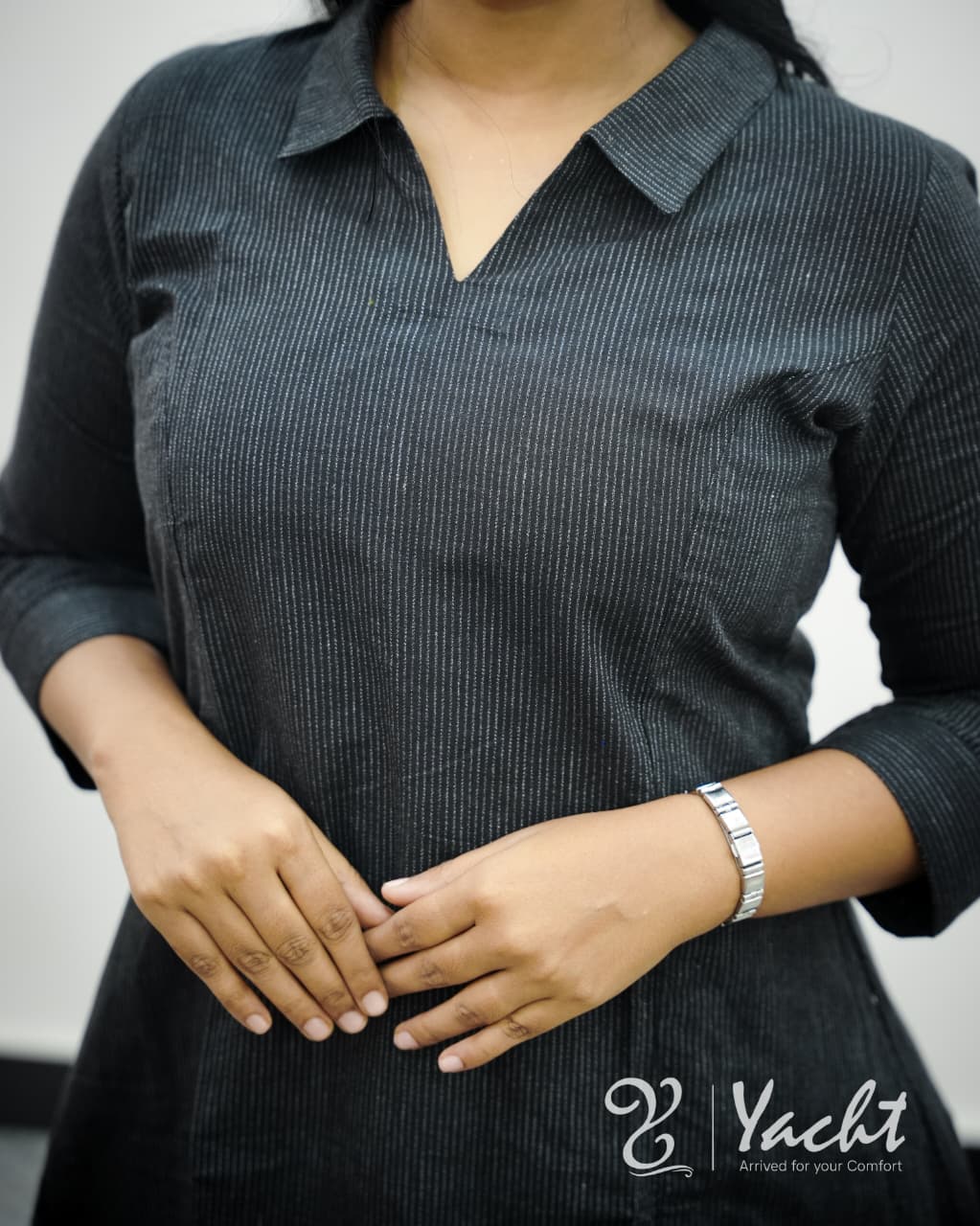 🖤Midnight Elegance A-Line Kurti