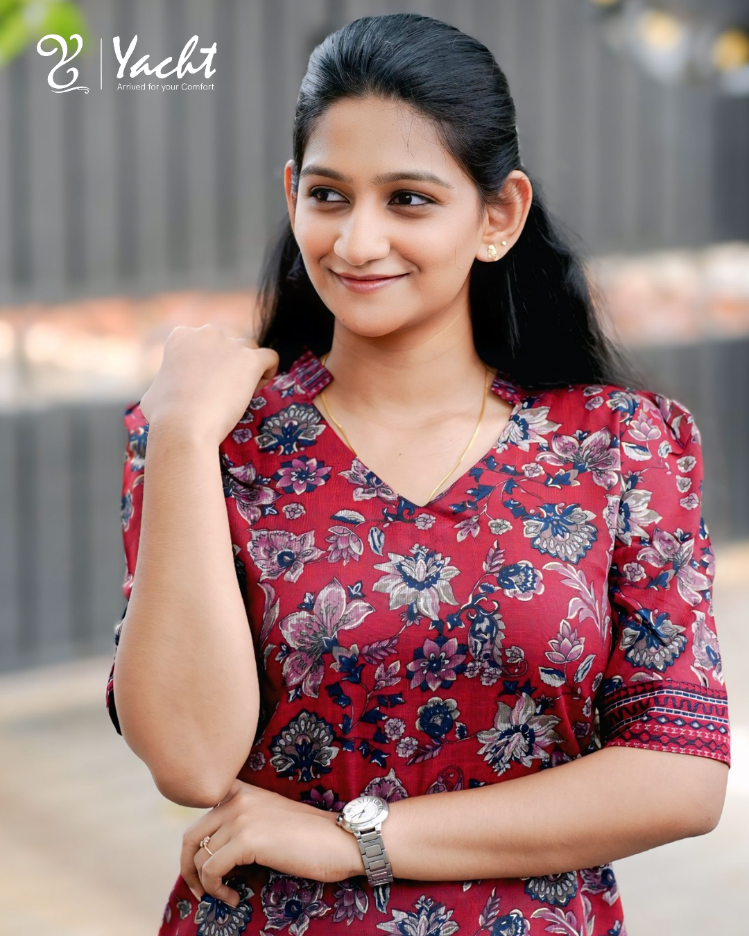 Ruby Floral Printed Kurti Set