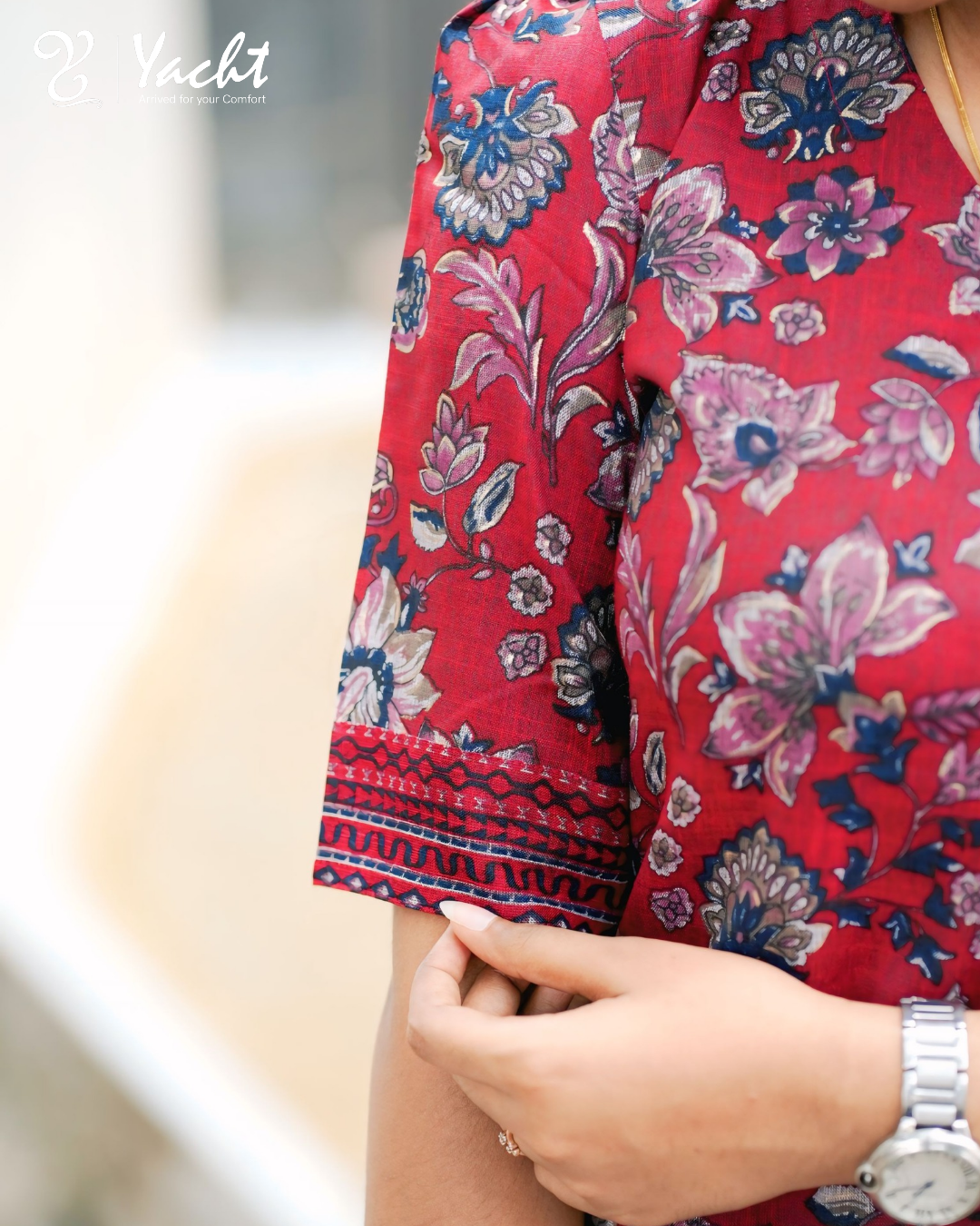 Ruby Floral Printed Kurti Set
