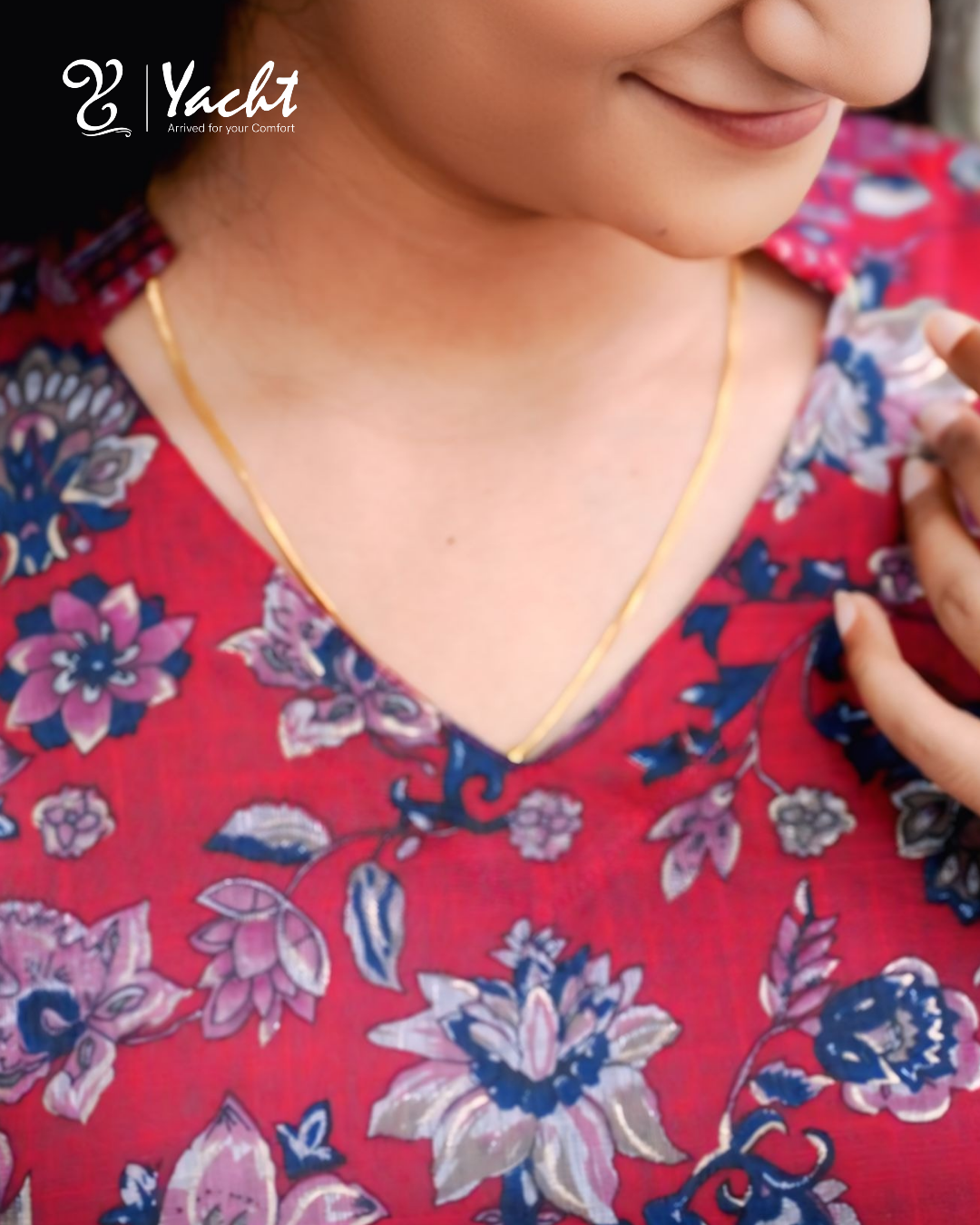 Ruby Floral Printed Kurti Set
