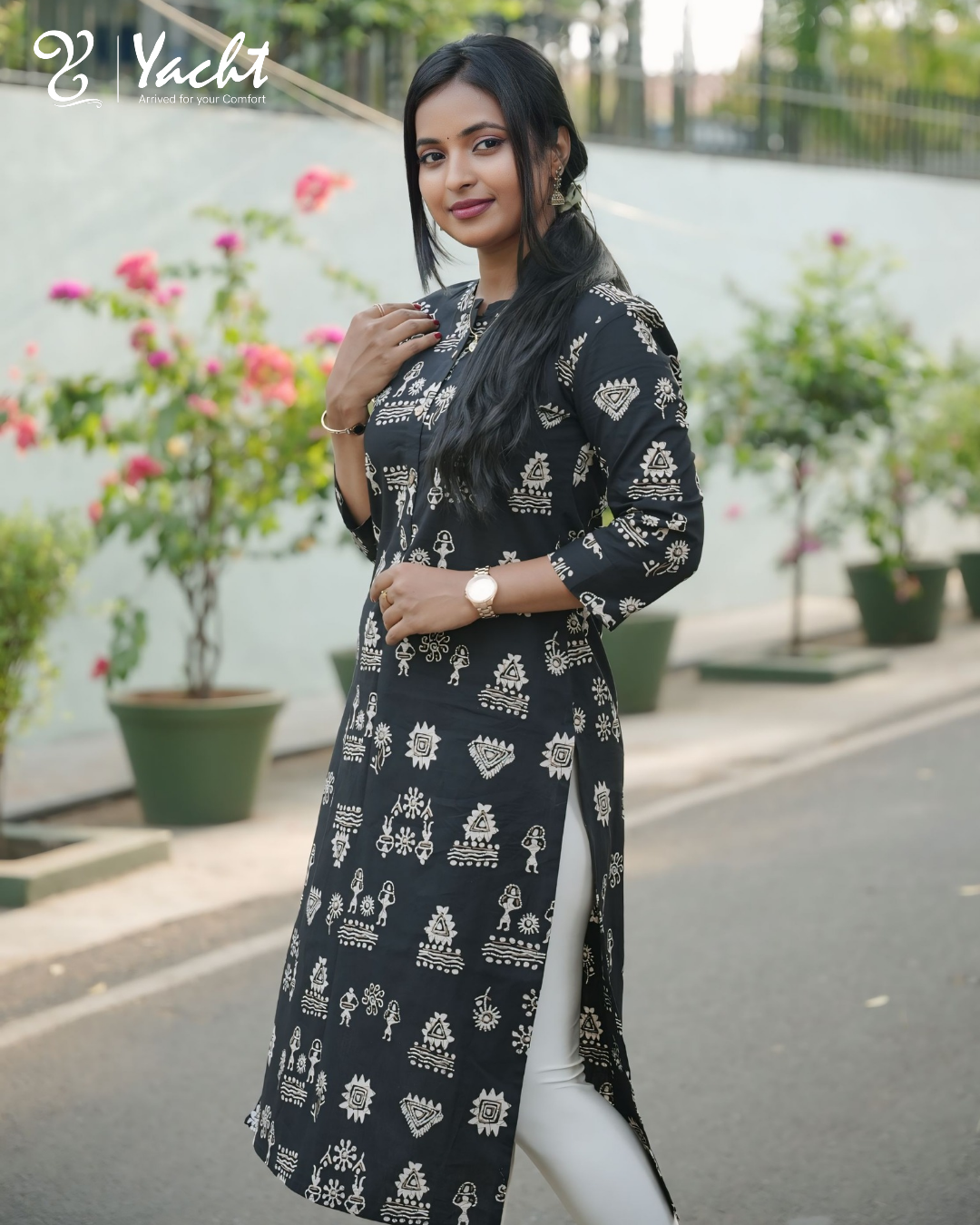 ✨Midnight Tribal Grace Kurti