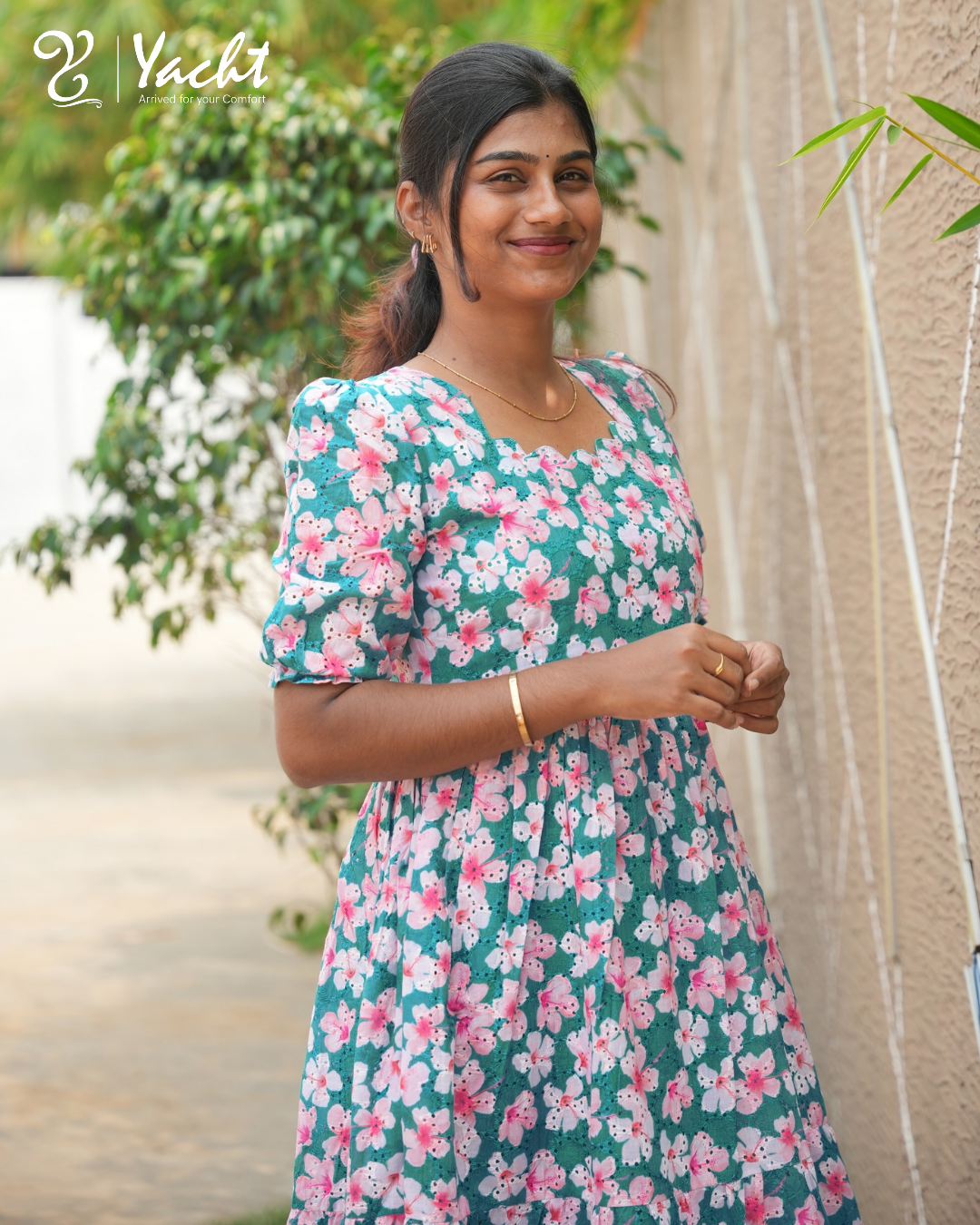 🌼“Mint Blossom Flared Kurti”